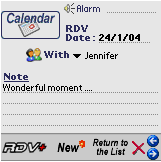 Enter a RDV